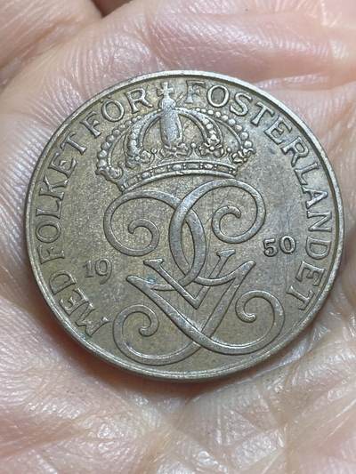 2025年第一百三十七场(总第一百六十三场）外国好品散币场(免佣金) - 瑞典🇸🇪1950年5欧尔(古斯塔夫五世第二版，关门年)