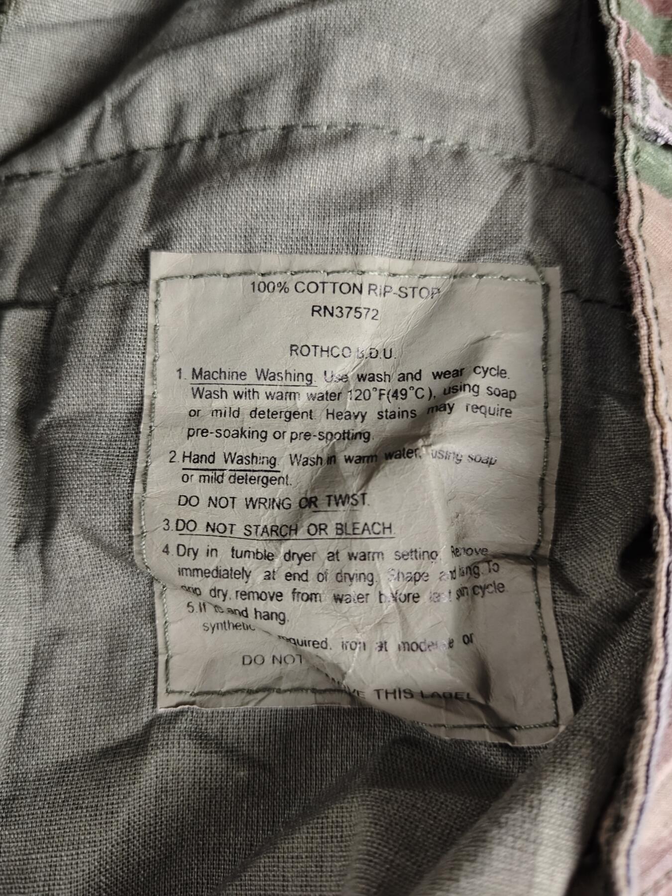 0元起拍勋章 第319期 咸鱼国勋章拍卖专场 12月17日（周三）下午6：00开始 美国陆军 四从迷彩一套 胸围118 肩宽46 衣长80 袖长63 腰围92 裤长116