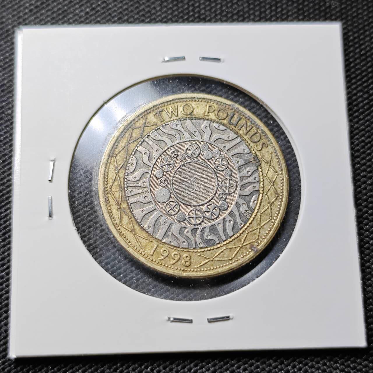 KK钱币收藏小铺 第380期  2月预留时间 周末发货 英国2镑双色币 