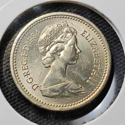 KK钱币收藏小铺 第381期  2月预留时间 周末发货 - 1984英国1镑 好品