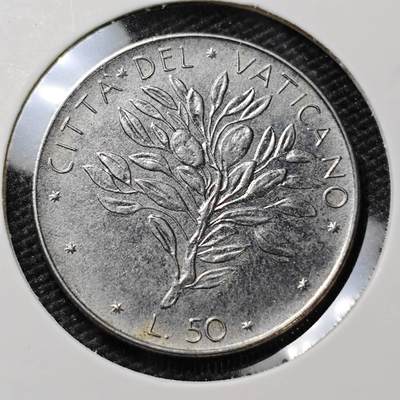 KK钱币收藏小铺 第381期  2月预留时间 周末发货 - 梵蒂冈50里拉 