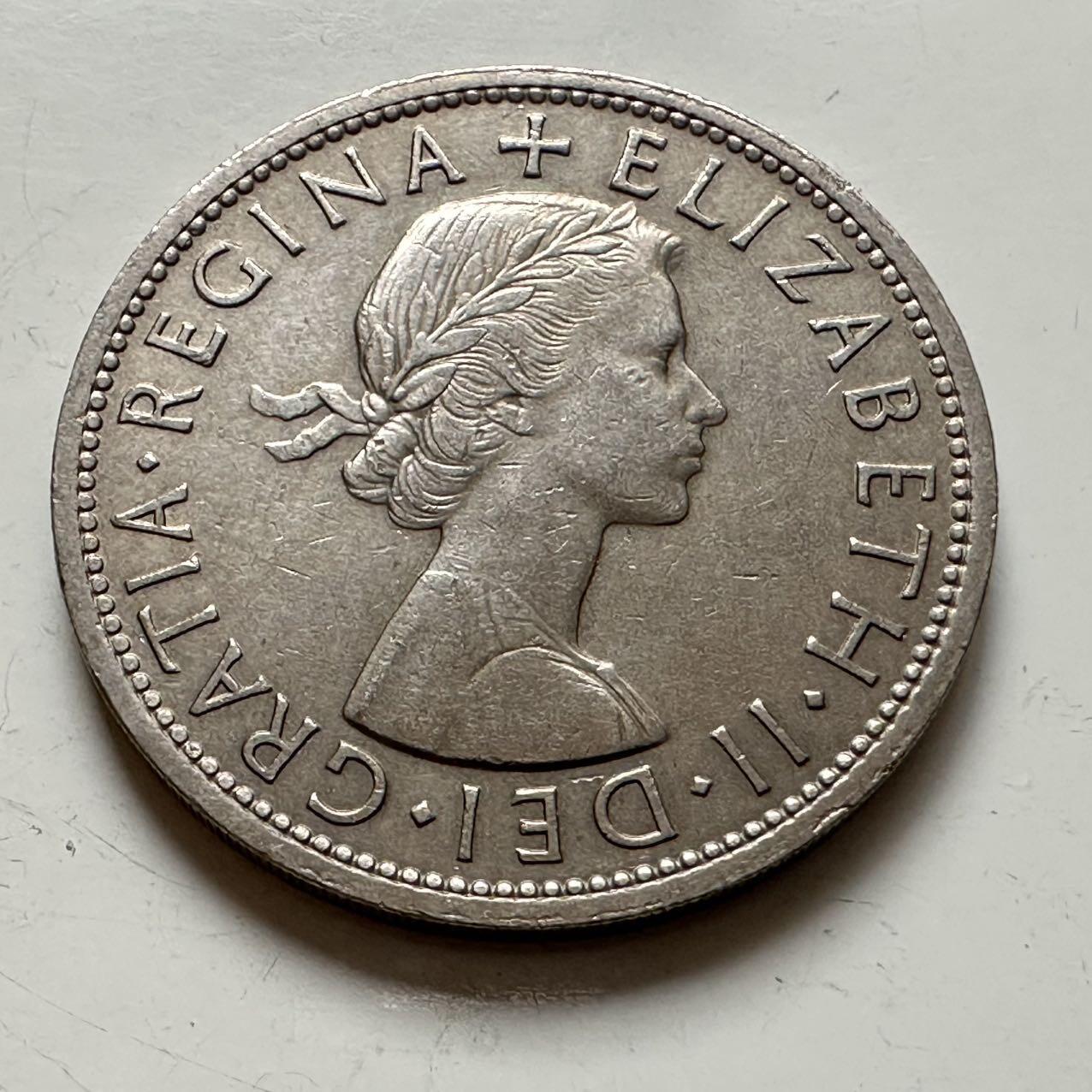 🌹外币初藏🌹🐯2025年第141场  每周二四六晚8️⃣点 接代拍 英国1961年半克朗