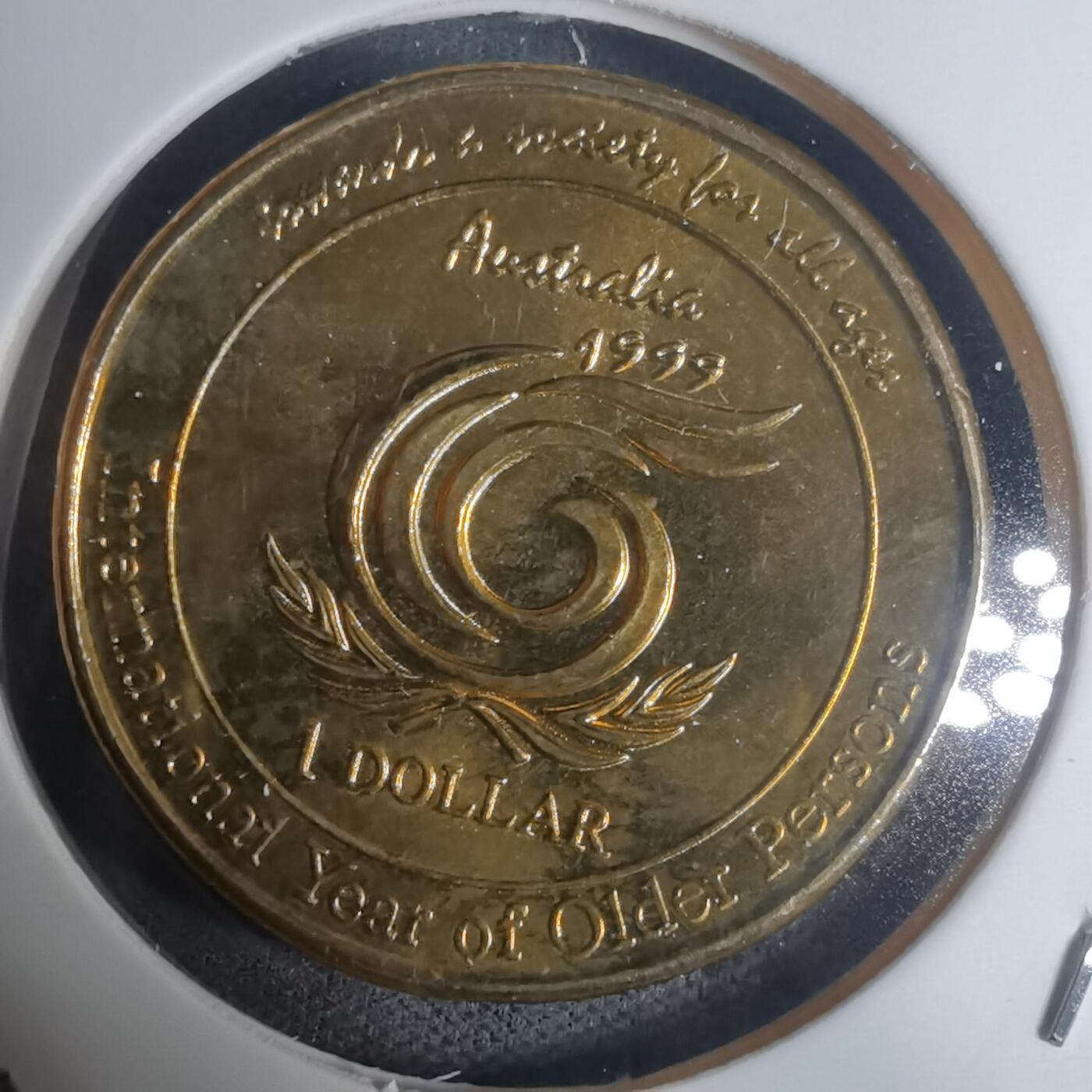 沼泽如烟--第934场 澳大利亚1999年一元纪念币