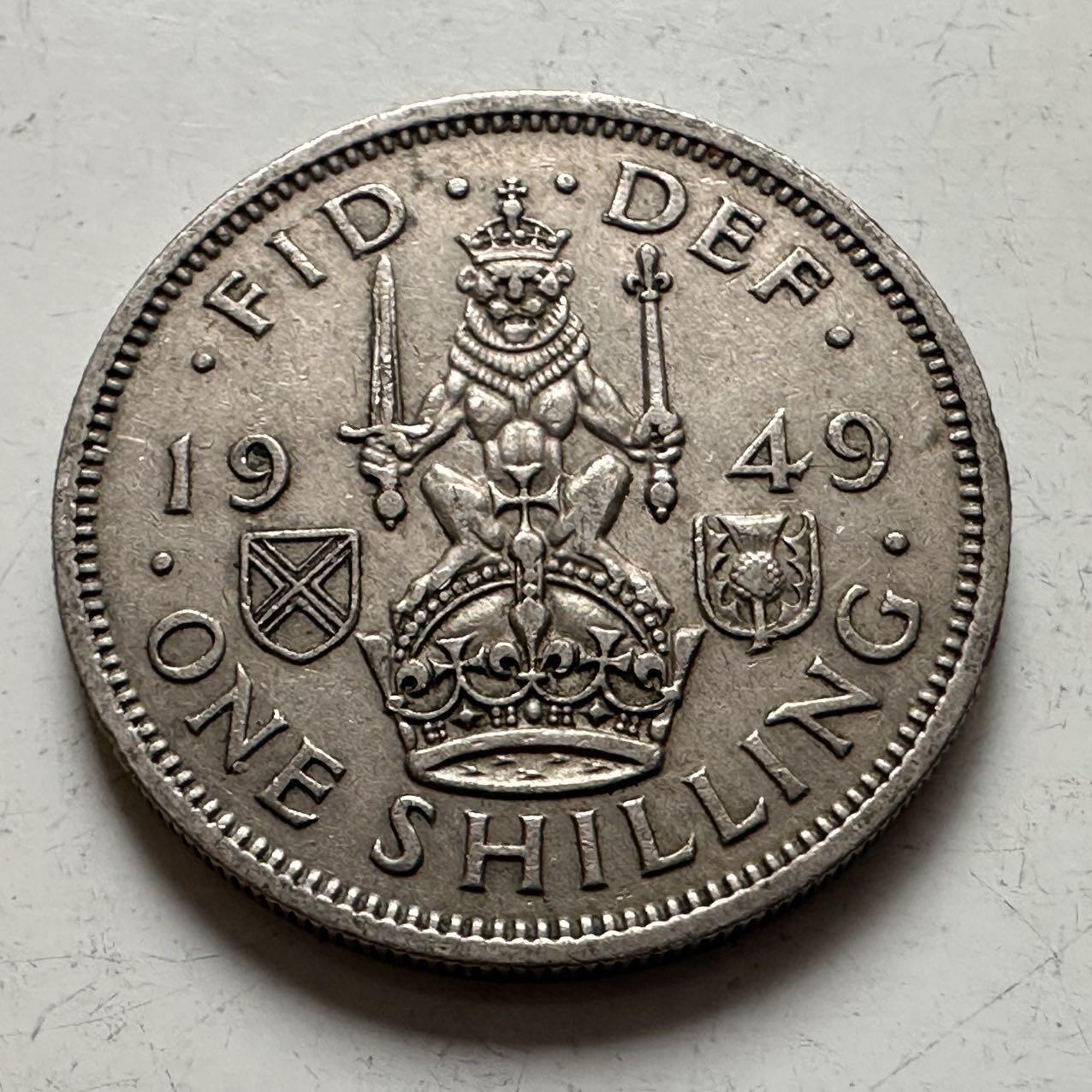 🌹外币初藏🌹🐯2025年第141场  每周二四六晚8️⃣点 接代拍 英国1949年一先令