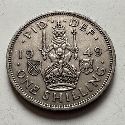 🌹外币初藏🌹🐯2025年第141场  每周二四六晚8️⃣点 接代拍 - 英国1949年一先令