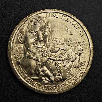 【淘币小摊】实时拍第八百三十一拍   散币场   满百包邮可预留二周 每周一统一发货   - 美国2018年橄榄球运动员一美元纪念币