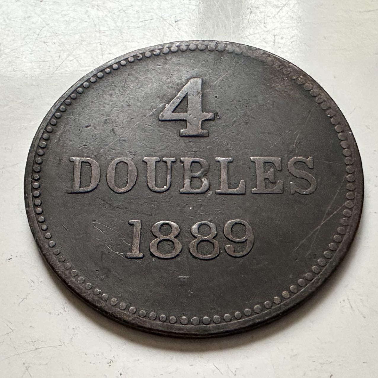 🌹外币初藏🌹🐯2025年第141场  每周二四六晚8️⃣点 接代拍 根西岛1889年4道布