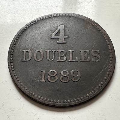 🌹外币初藏🌹🐯2025年第141场  每周二四六晚8️⃣点 接代拍 - 根西岛1889年4道布