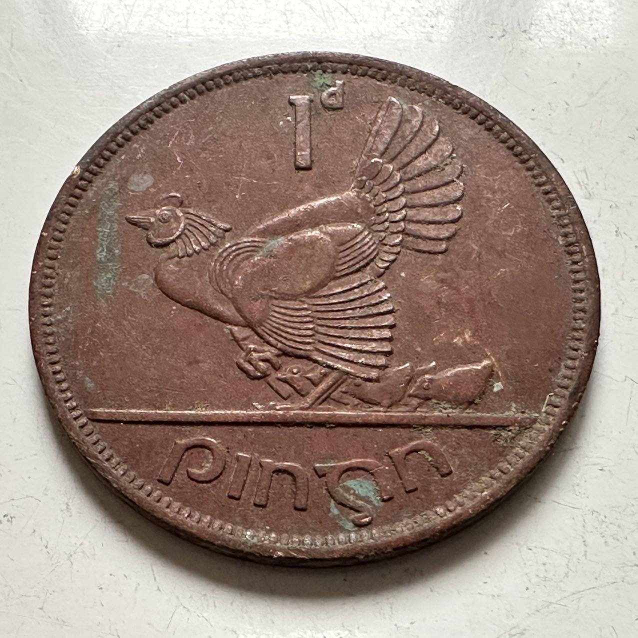 🌹外币初藏🌹🐯2025年第141场  每周二四六晚8️⃣点 接代拍 爱尔兰1966年一便士