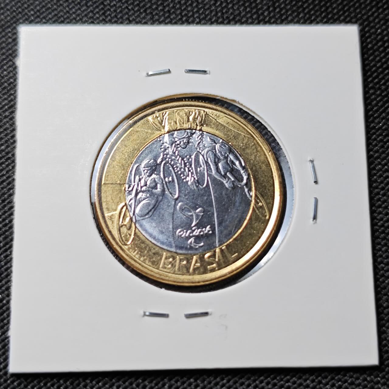 KK钱币收藏小铺 第380期  2月预留时间 周末发货  巴西1瑞尔双色币纪念币