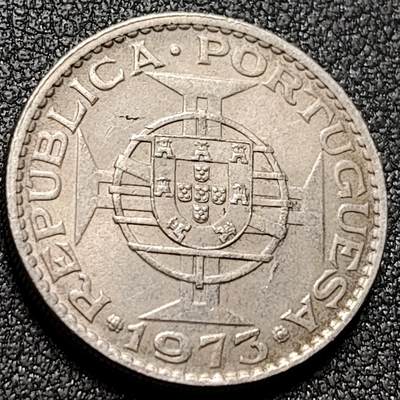 泉币菌-第147场-精品福利场 - 73年葡属澳门大伍毫镍 23.6mm 5.8g 