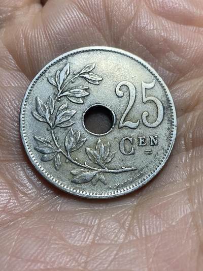 2025年第一百三十七场(总第一百六十三场）外国好品散币场(免佣金) - 比利时🇧🇪1928年25分(阿尔贝一世时期，荷语版)