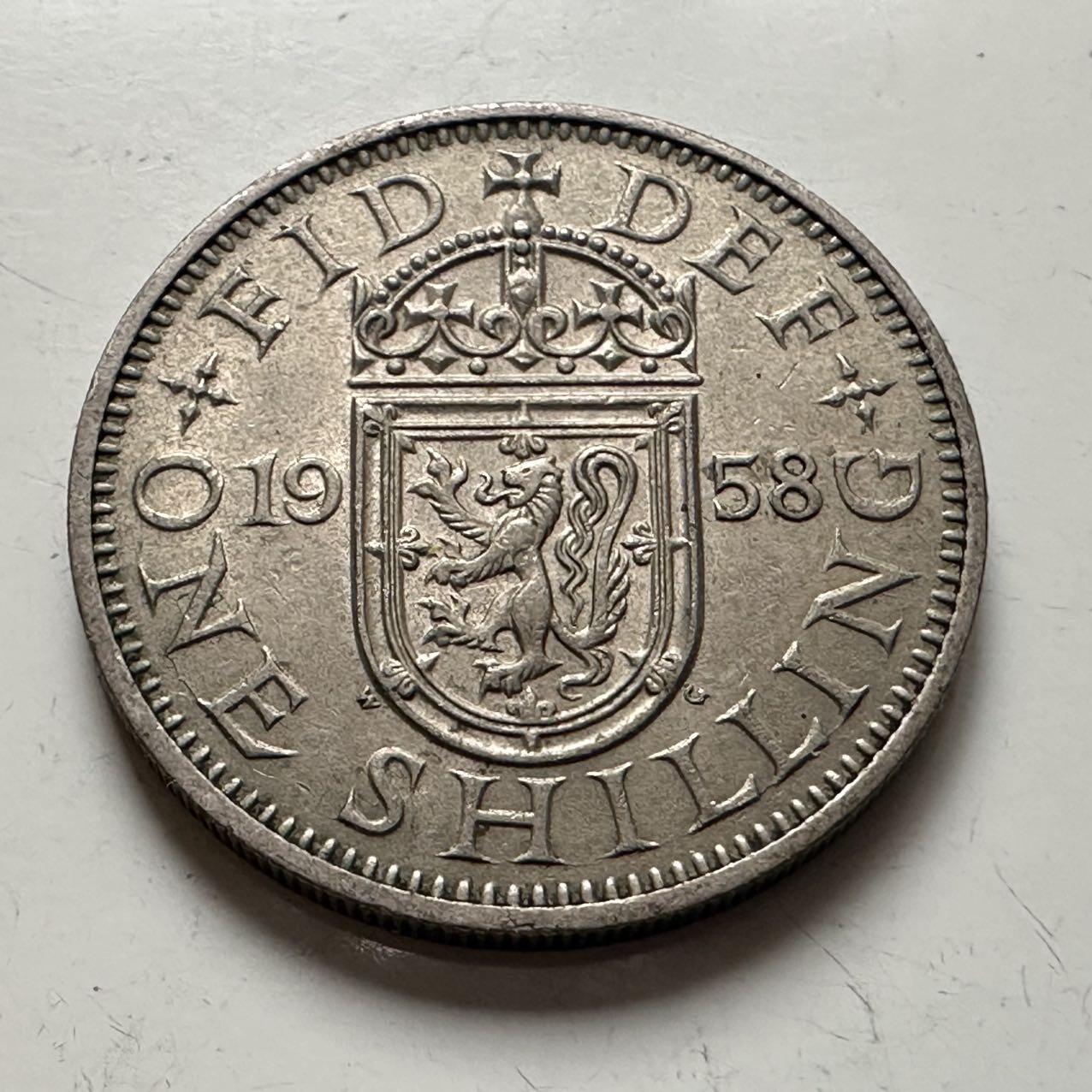 🌹外币初藏🌹🐯2025年第141场  每周二四六晚8️⃣点 接代拍 英国1958年一先令