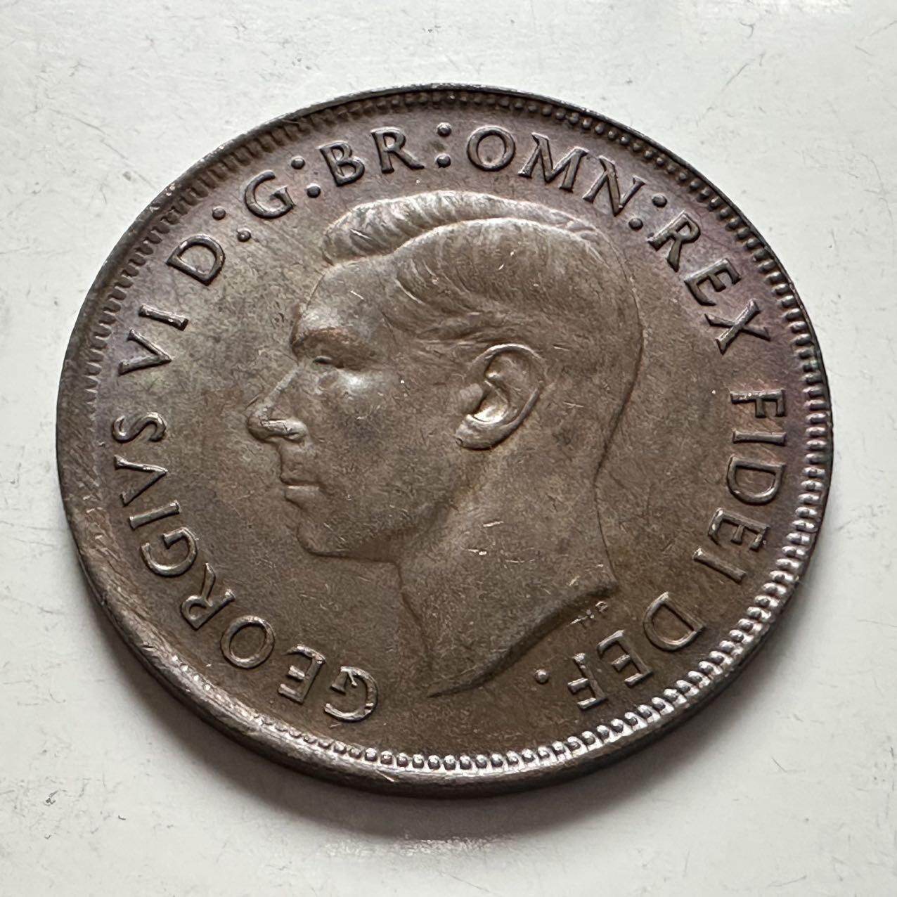 🌹外币初藏🌹🐯2025年第141场  每周二四六晚8️⃣点 接代拍 澳大利亚1952年一便士