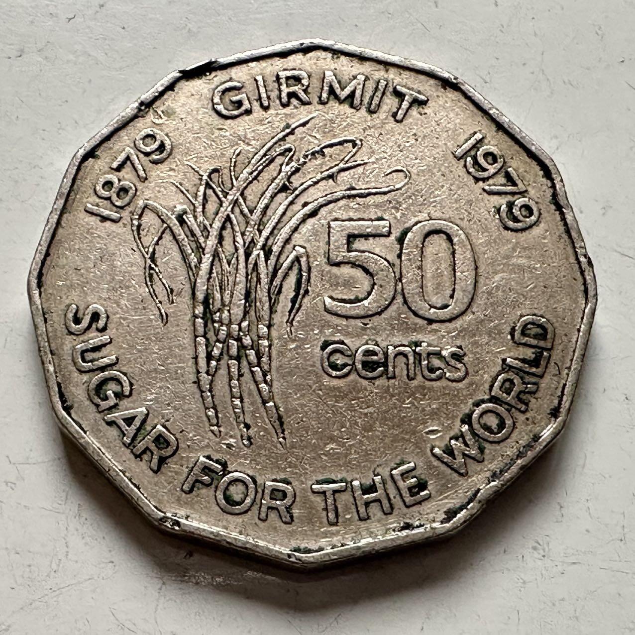 🌹外币初藏🌹🐯2025年第141场  每周二四六晚8️⃣点 接代拍 斐济1979年50分纪念币