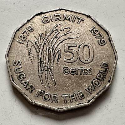 🌹外币初藏🌹🐯2025年第141场  每周二四六晚8️⃣点 接代拍 - 斐济1979年50分纪念币