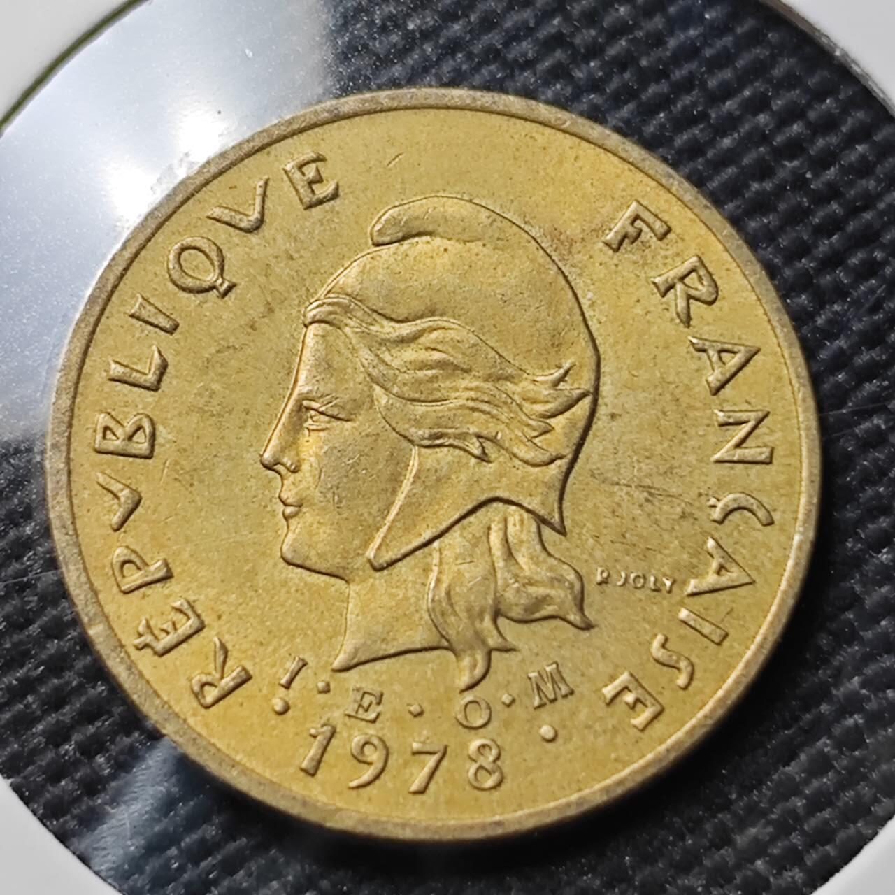 KK钱币收藏小铺 第380期  2月预留时间 周末发货 法属赫布里底2法郎 