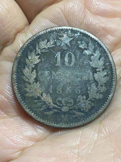 2025年第一百三十七场(总第一百六十三场）外国好品散币场(免佣金) - 意大利王国1866年10分(维托里奥·埃马努埃莱二世时期，M标米兰造，关门年仅发行2年)