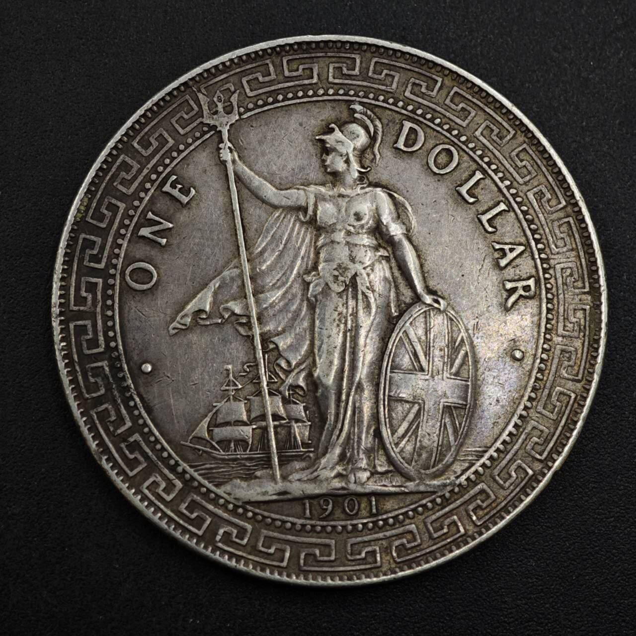 【淘币小摊】实时拍第八百三十拍   银币套币场   满百包邮可预留二周 每周一统一发货   1901年站洋壹圆银币