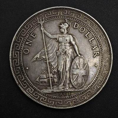 【淘币小摊】实时拍第八百三十拍   银币套币场   满百包邮可预留二周 每周一统一发货   - 1901年站洋壹圆银币