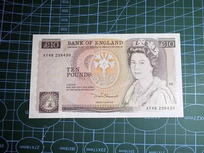 【炜奕收藏】，第五十三期 - 英国D序列10镑，品相如图