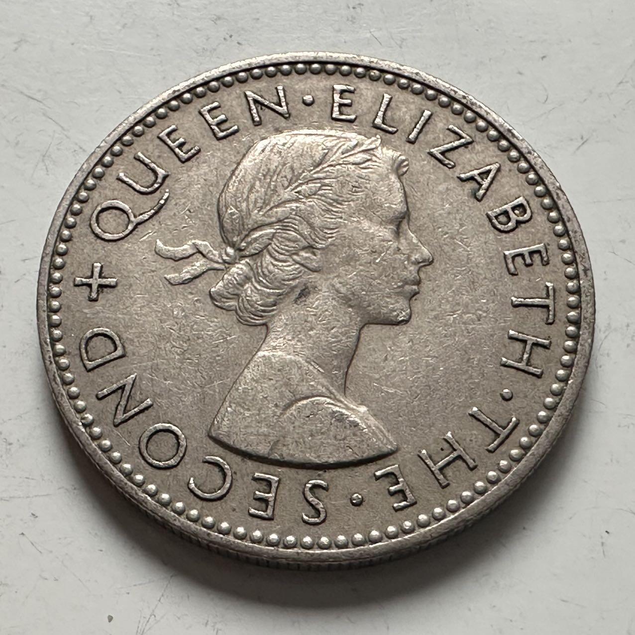 🌹外币初藏🌹🐯2025年第141场  每周二四六晚8️⃣点 接代拍 新西兰1958年一先令