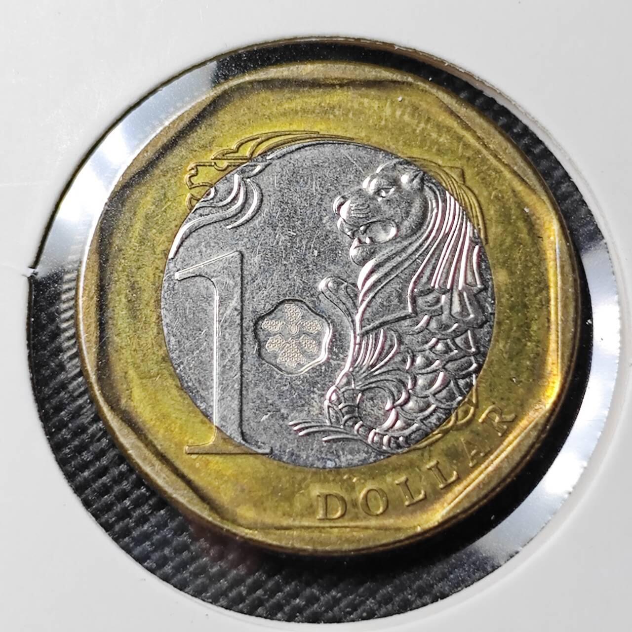 KK钱币收藏小铺 第380期  2月预留时间 周末发货  新加坡1元