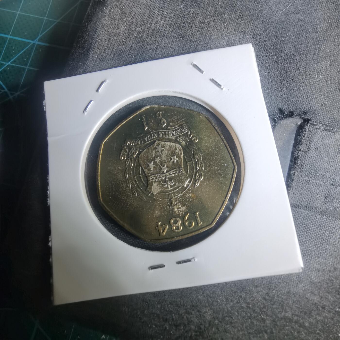 沼泽如烟--第935场 萨摩亚1984年一元