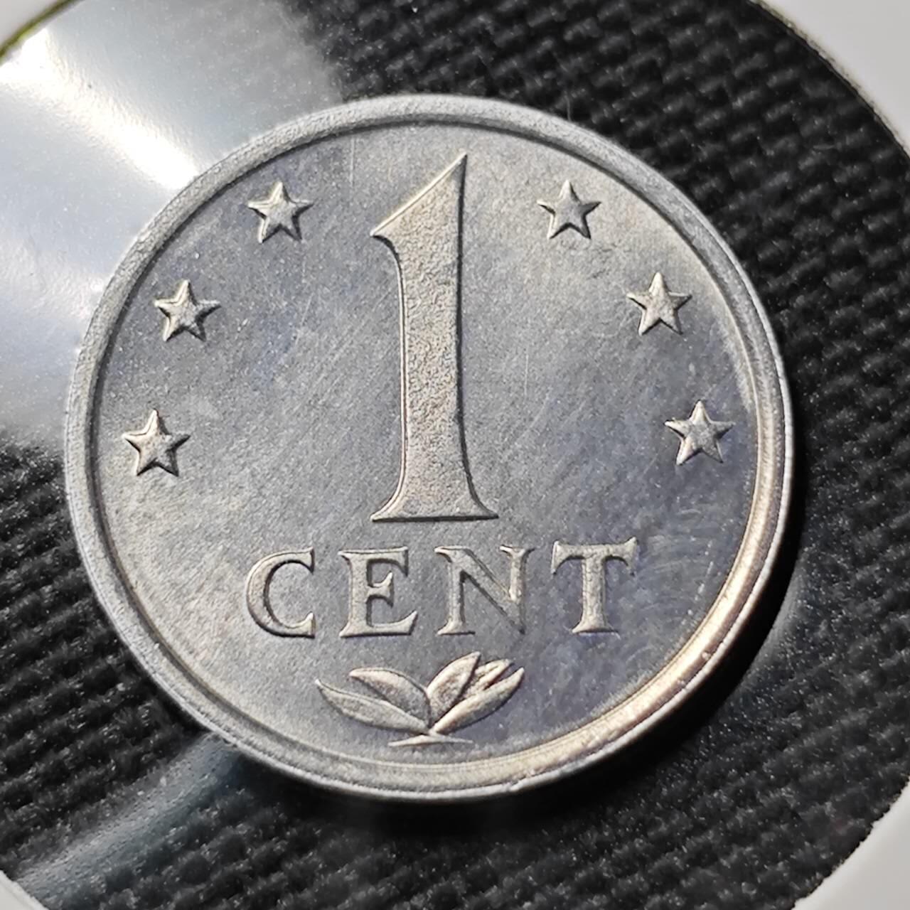 KK钱币收藏小铺 第380期  2月预留时间 周末发货  1984荷属安地列斯1分 好品