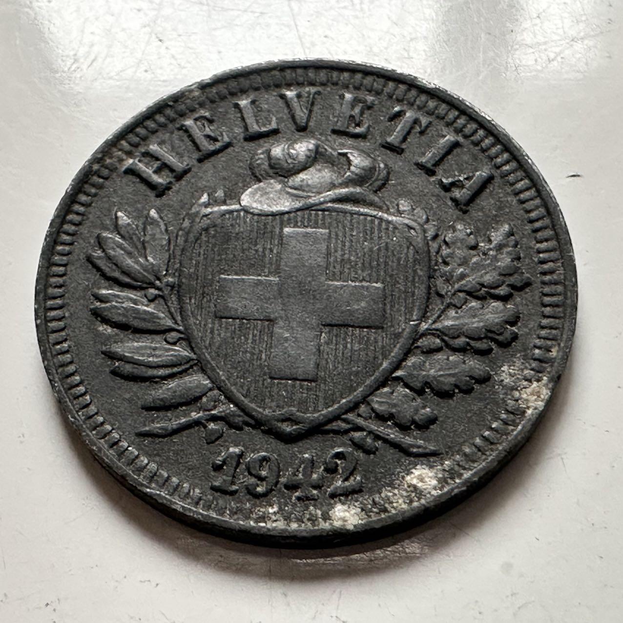 🌹外币初藏🌹🐯2025年第141场  每周二四六晚8️⃣点 接代拍 瑞士1942年2分