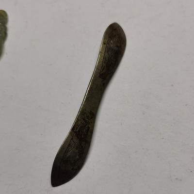 杂件专场89期 - 清代老银花纹发簪