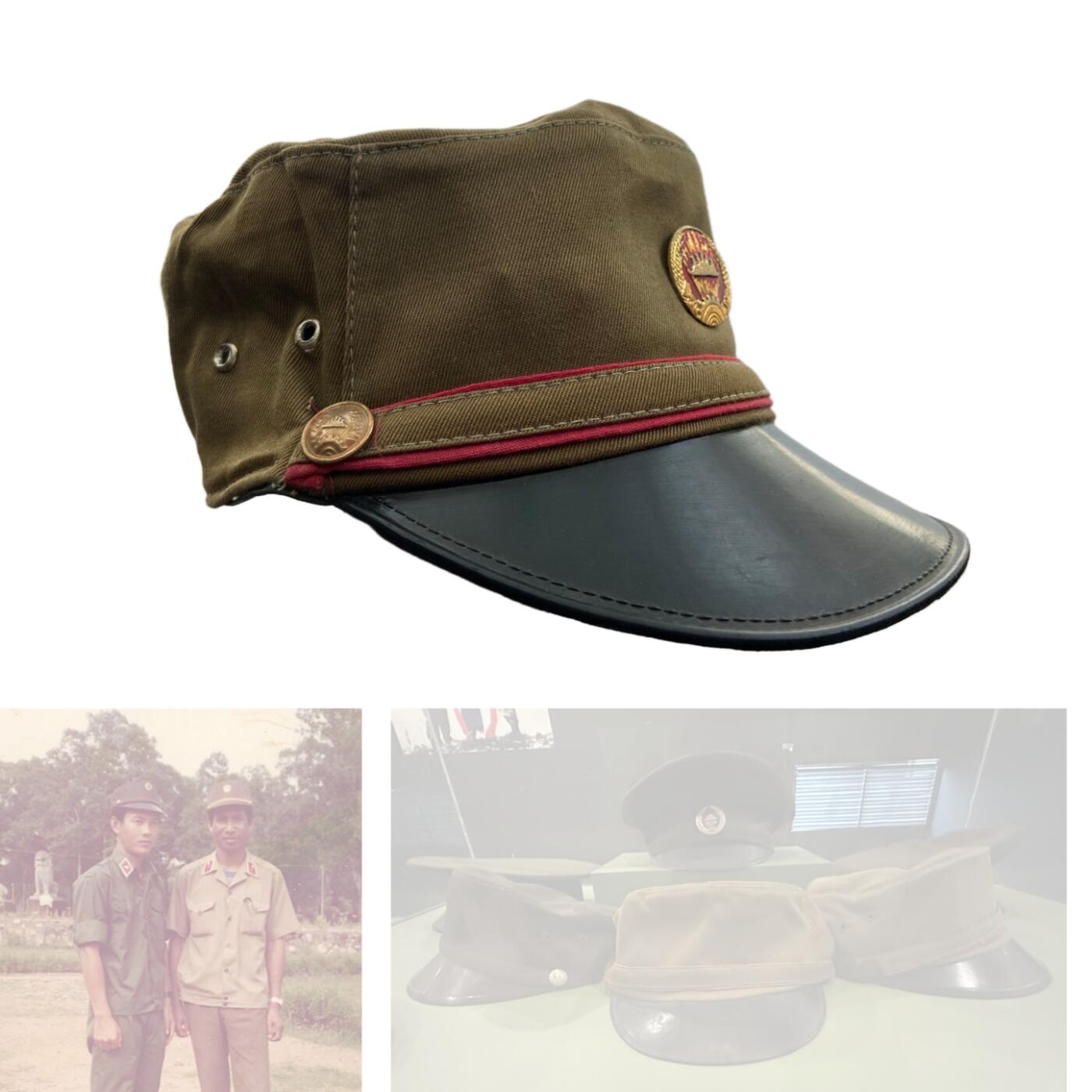 熹将军2026新春小拍2 总57期 大珍 柬埔寨人民共和国时期夏季常服军帽 配件齐全