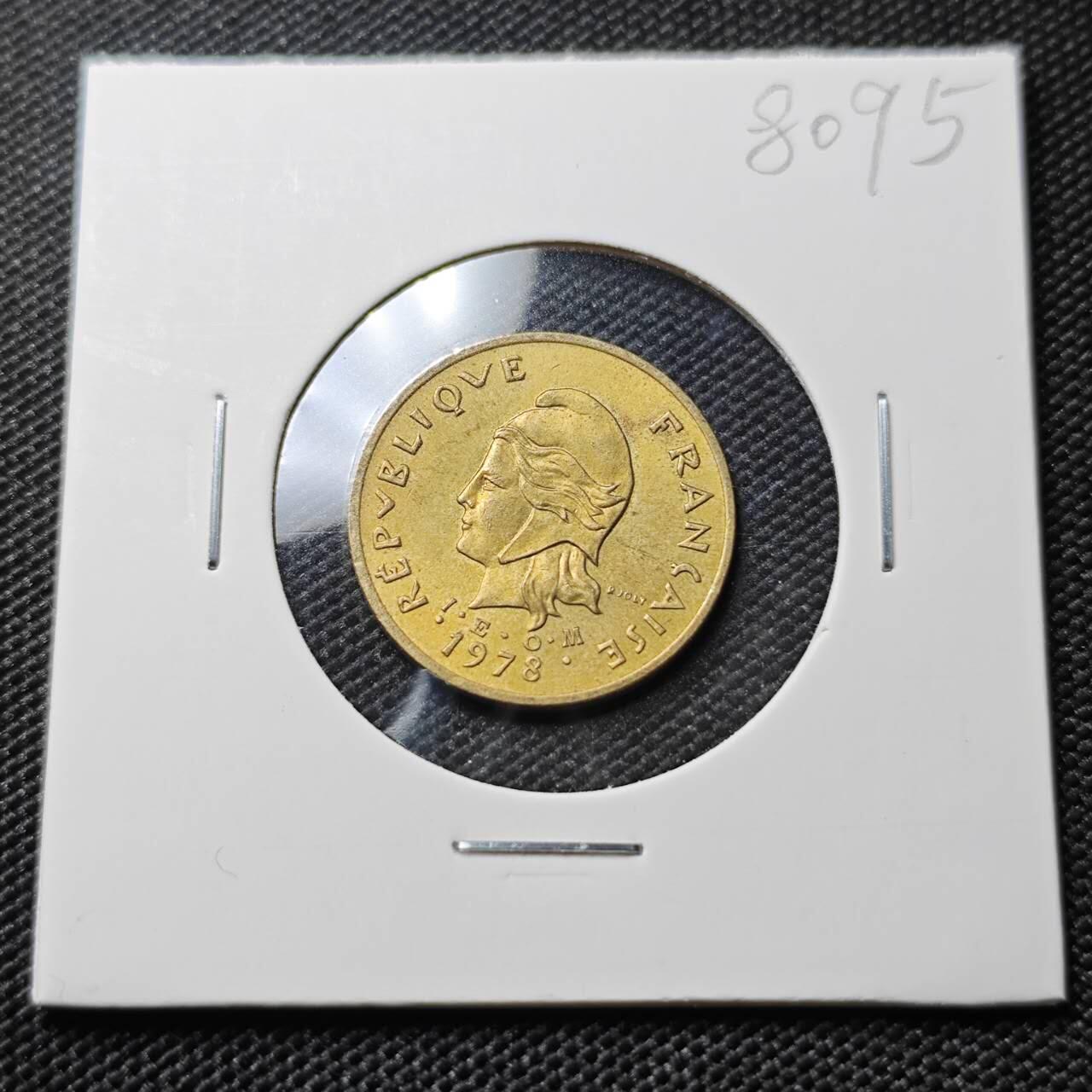 KK钱币收藏小铺 第380期  2月预留时间 周末发货 法属赫布里底2法郎 