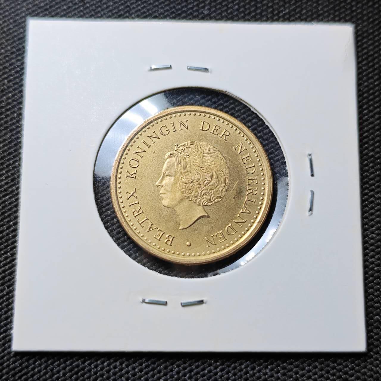 KK钱币收藏小铺 第380期  2月预留时间 周末发货   2002荷属安地列斯1盾 好品