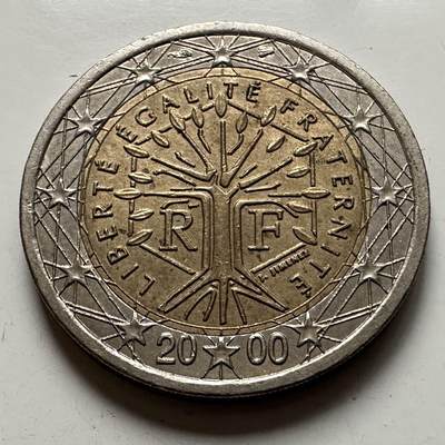 🌹外币初藏🌹🐯2025年第141场  每周二四六晚8️⃣点 接代拍 - 法国2000年2欧元