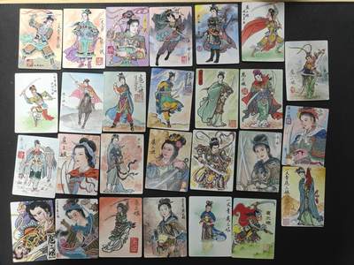 天玑星卡拍第150期《12.11周一截拍》持续收拍收评中 满赠卡需备注 - 九轩文化 手绘水浒复刻 扈三娘 27张 普卡