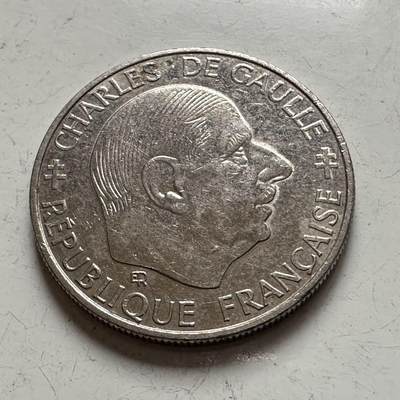 🌹外币初藏🌹🐯2025年第141场  每周二四六晚8️⃣点 接代拍 - 法国1988年戴高乐一法郎