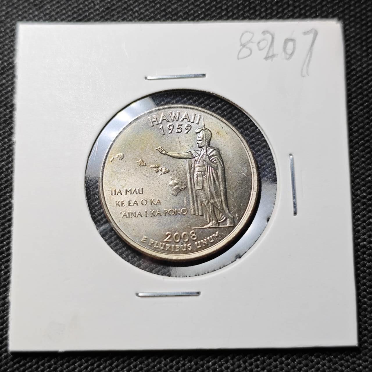 KK钱币收藏小铺 第380期  2月预留时间 周末发货  美国25分纪念币 好品