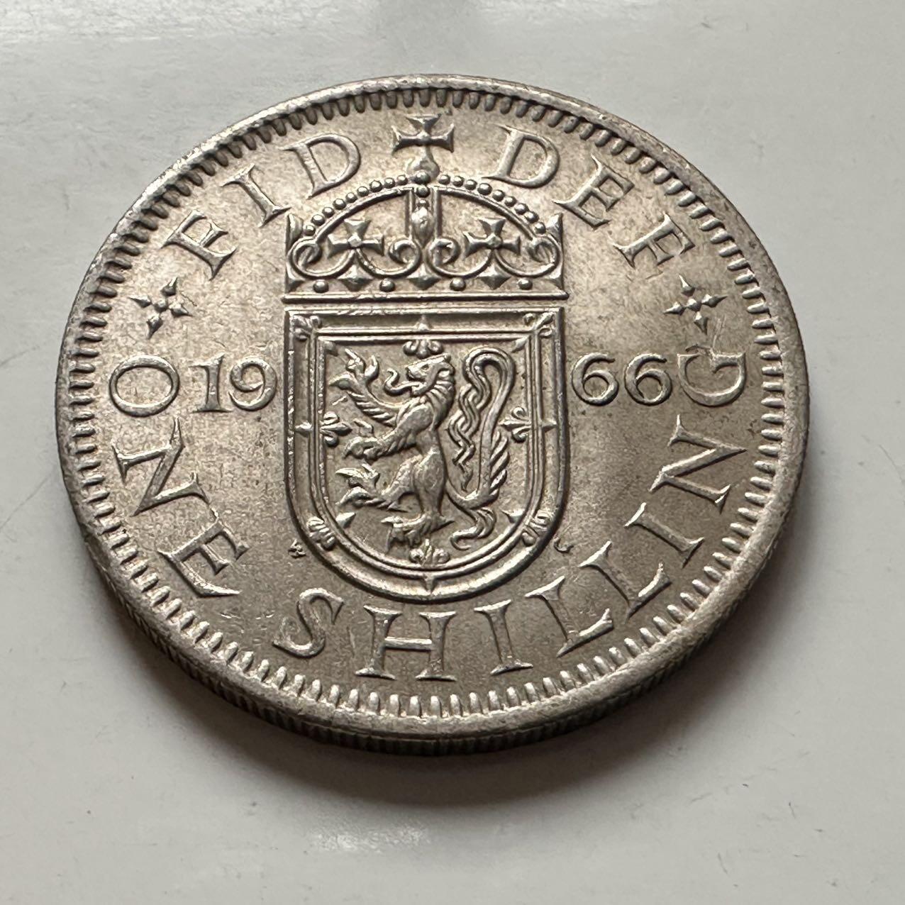 🌹外币初藏🌹🐯2025年第141场  每周二四六晚8️⃣点 接代拍 英国1966年一先令