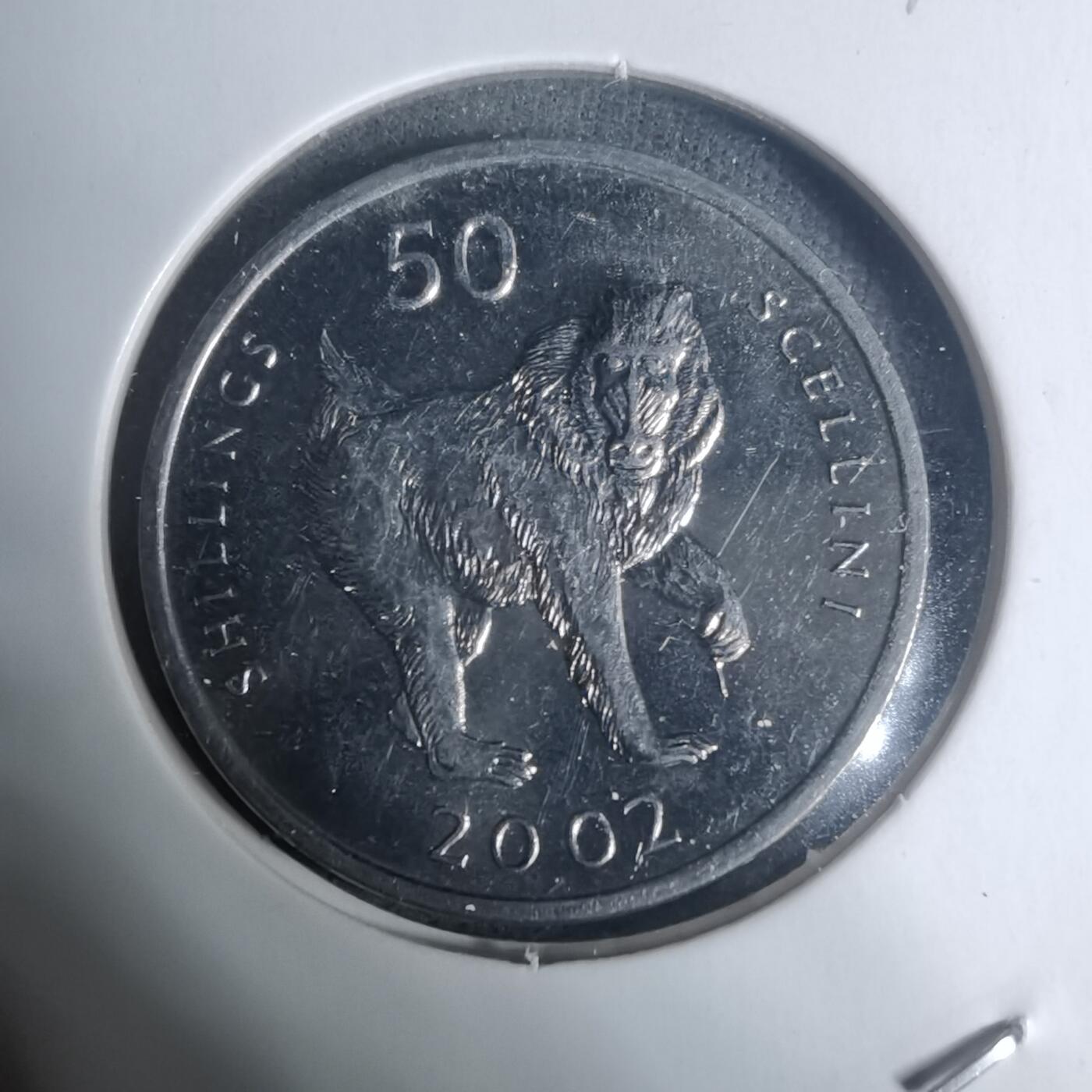 沼泽如烟--第934场 索马里2002年50先令