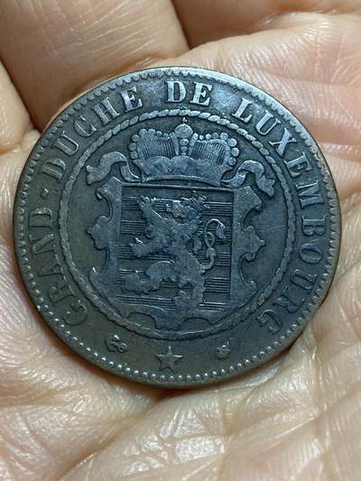2025年第一百三十七场(总第一百六十三场）外国好品散币场(免佣金) - 好品–卢森堡🇱🇺1865年10分大铜币(荷兰国王威廉三世共主兼任卢森堡大公时期，A标巴黎造)