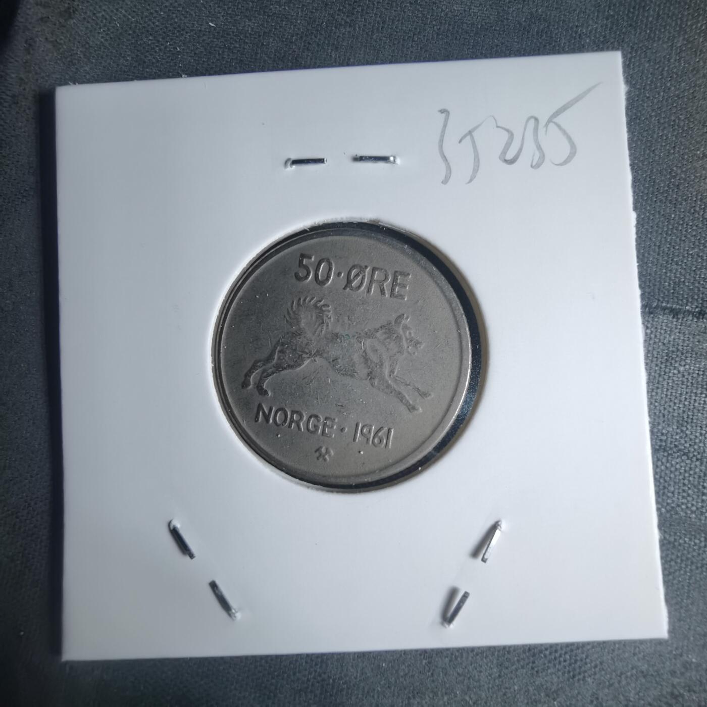 沼泽如烟--第935场 挪威1961年50欧尔