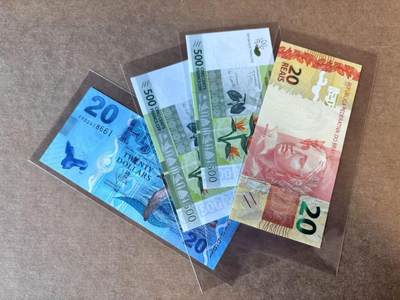 【Blue Auction】世界纸币精拍第763期——18级TOP拍卖/信誉/品质/专业/高效💫 - 【一组4张】斐济、巴西、法属太平洋纸币一组 全新UNC