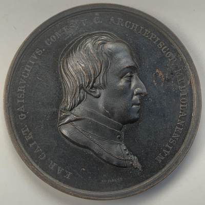 掌中浮雕-藏着的欧洲第046场 - 1818年意大利米兰大教堂纪念铜章，44mm