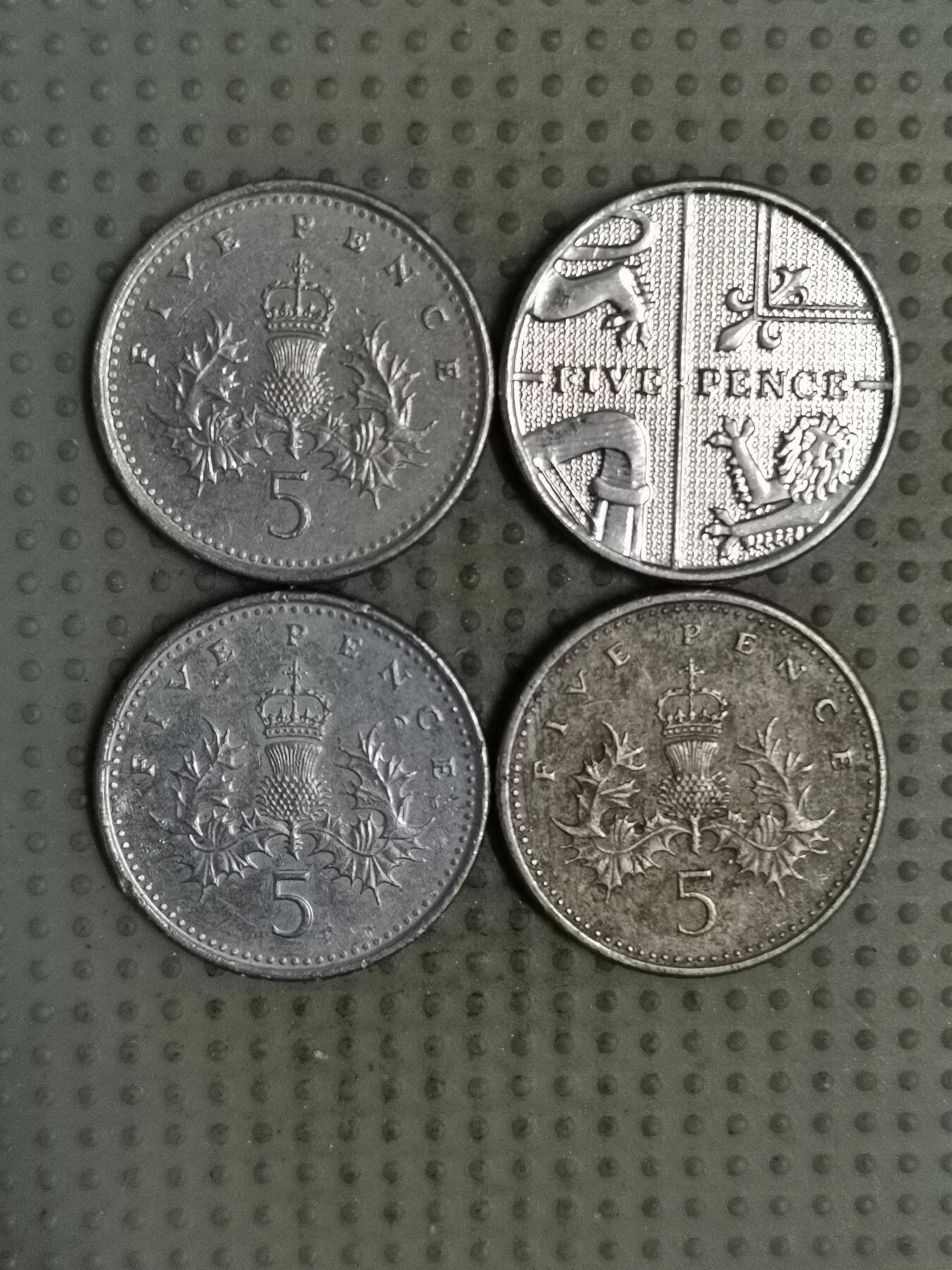 2025年第140场各国散币拍卖（总第140场） 英国5便士4枚