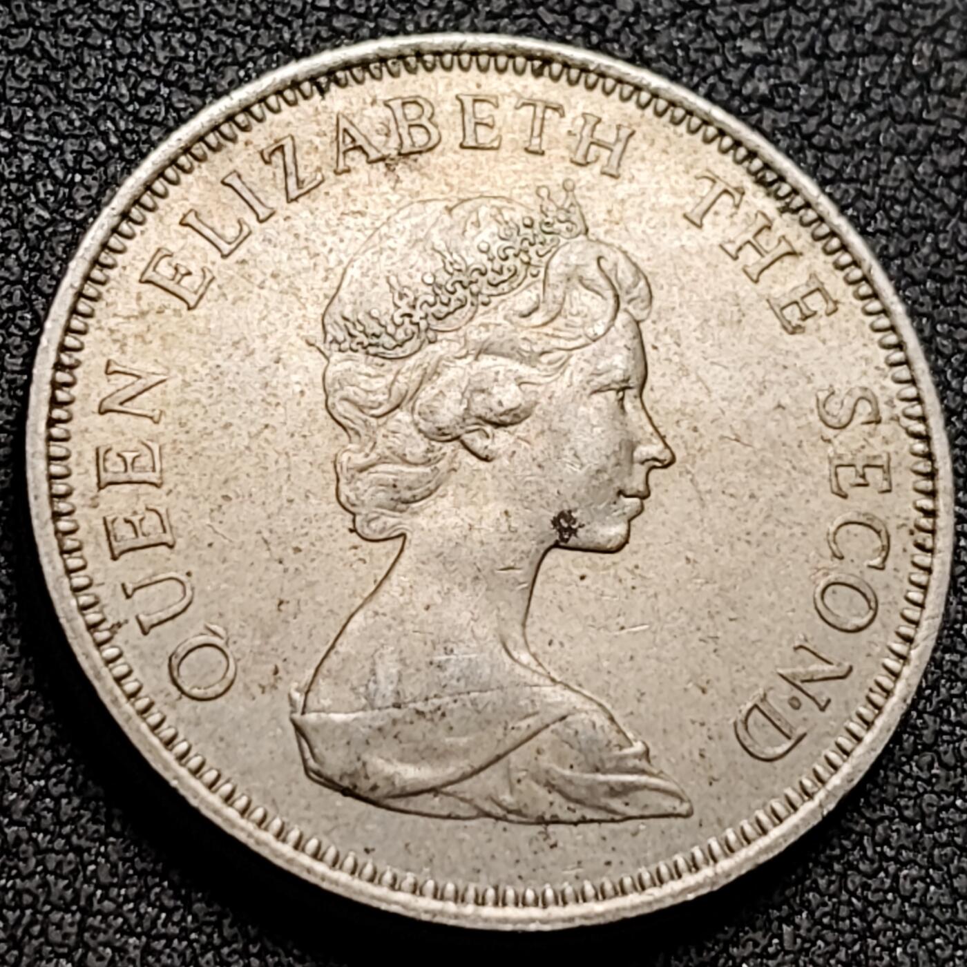 泉币菌-第147场-精品福利场 英属泽西10便士铜镍硬币1968年 首发年 28.5毫米11.3克 英女王 三狮