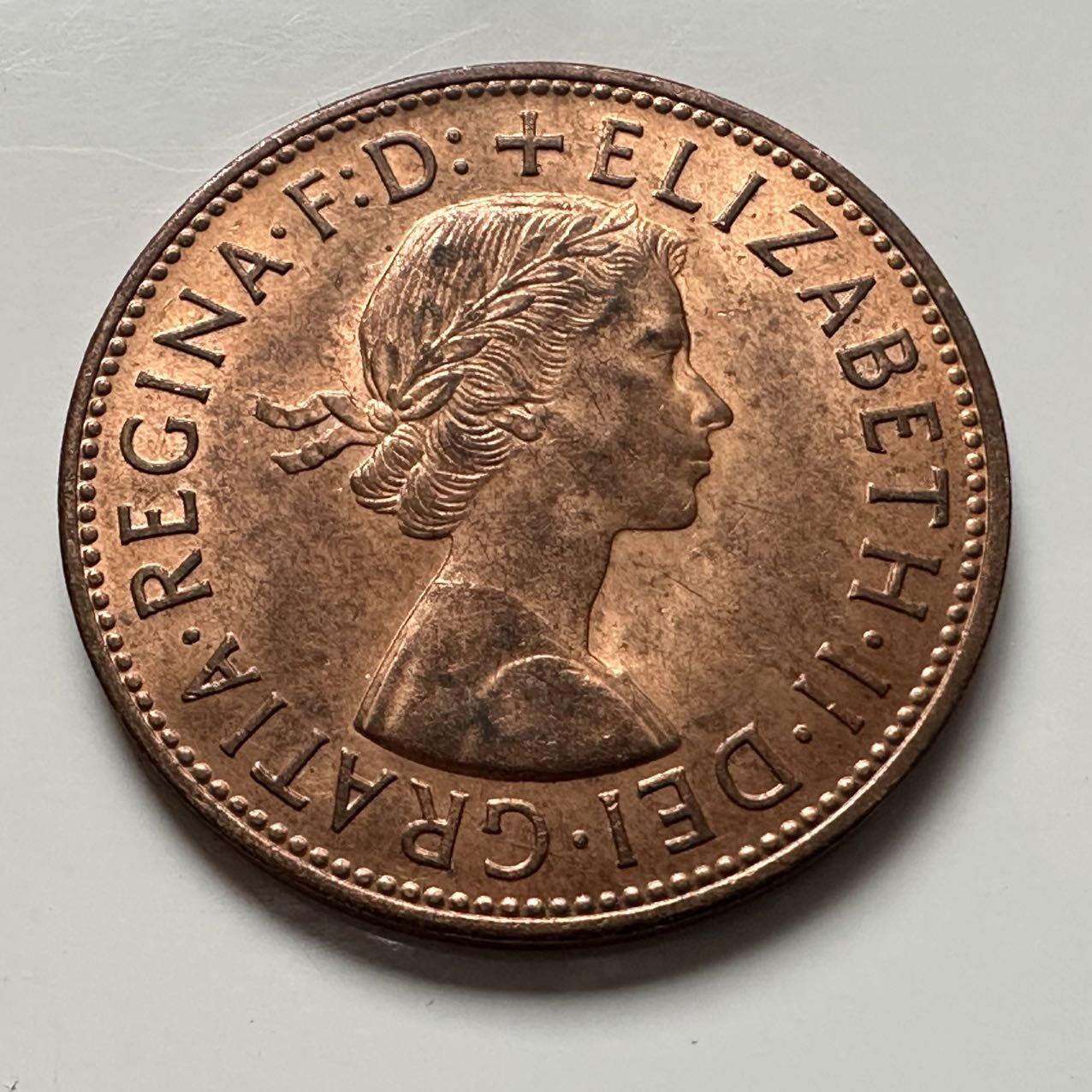 🌹外币初藏🌹🐯2025年第141场  每周二四六晚8️⃣点 接代拍 英国1966年一便士 e