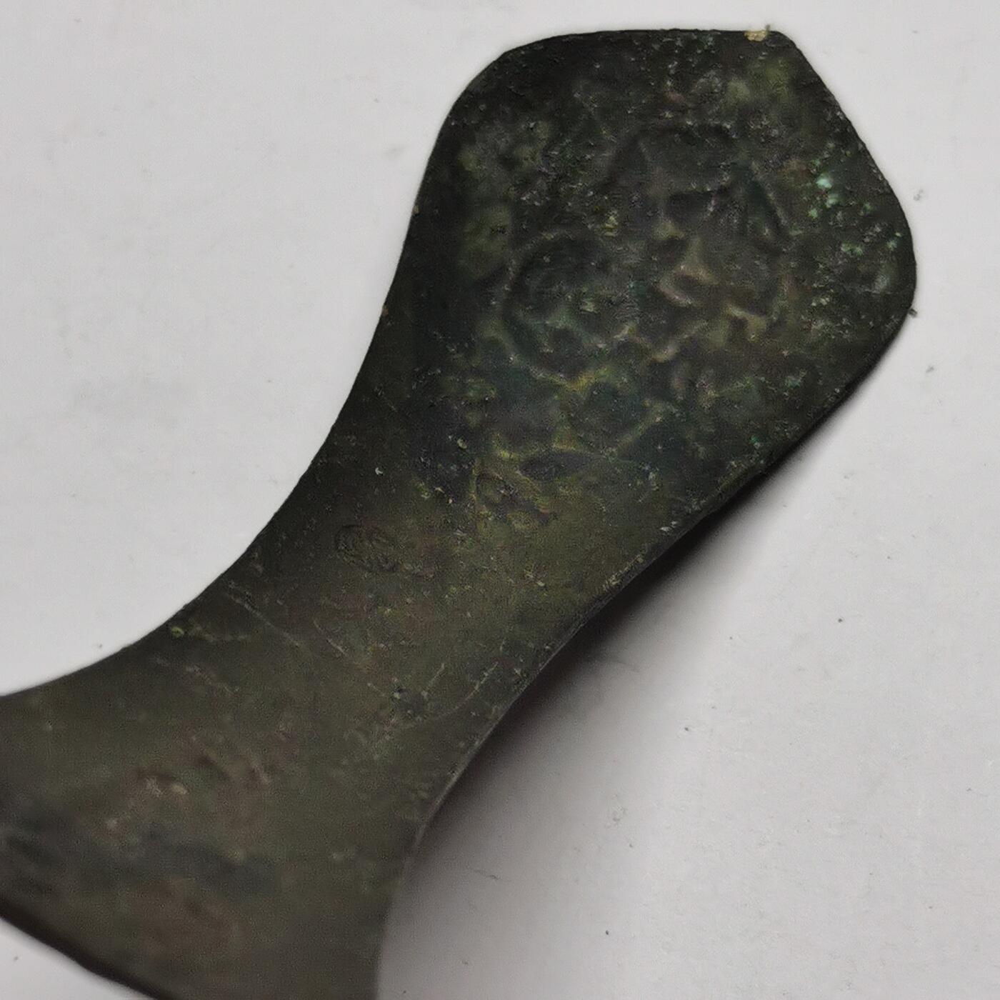 杂件专场89期 清代鎏金花纹发簪，带钢印款