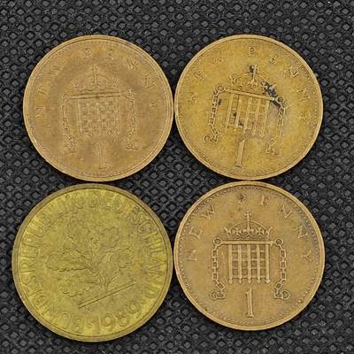 【淘币小摊】实时拍第八百三十一拍   散币场   满百包邮可预留二周 每周一统一发货   -  英国德国4枚