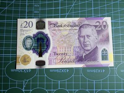 【炜奕收藏】，第五十三期 - 英国查尔斯20镑，UNC品相